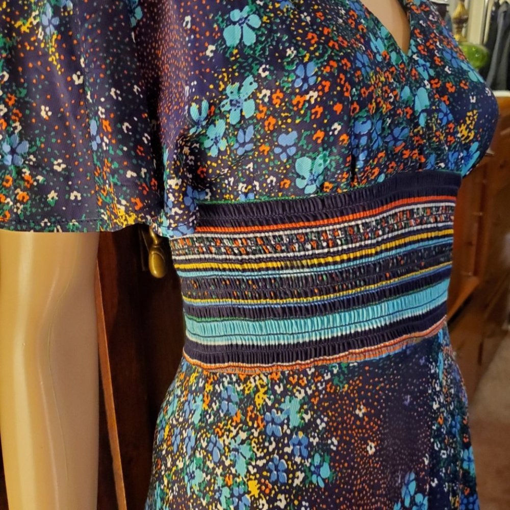 Yves Jennet Vintage 70s Hippie Boho Chic Maxi Dress - Picture 9 of 14